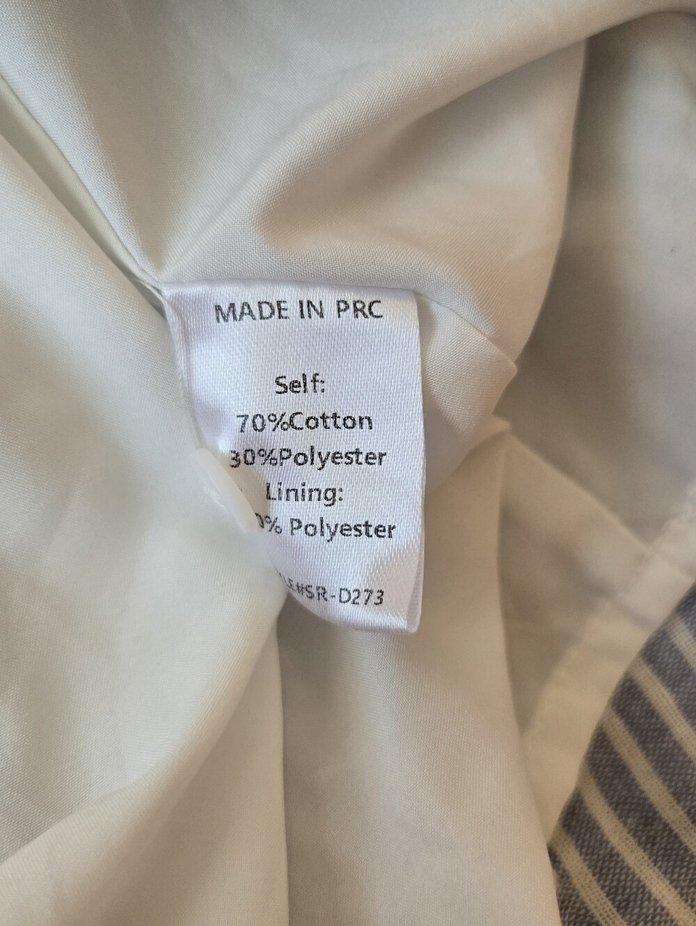 Chic Soul Light Blue Striped And White Floral Embroidered Button Dress 1X - Picture 8 of 10